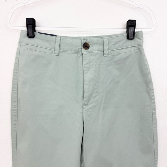 GAP High Rise Stride Ankle Pants Frothy Aqua Wide Leg Chino - Picture 3 of 6